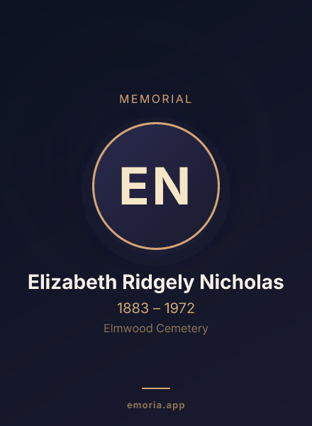 Memorial portrait of Elizabeth Ridgely Nicholas