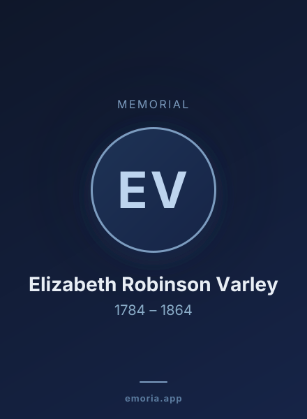 Memorial portrait of Elizabeth Robinson Varley