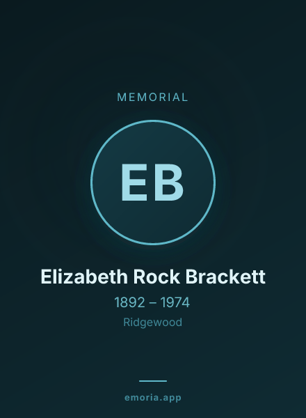 Memorial portrait of Elizabeth Rock Brackett