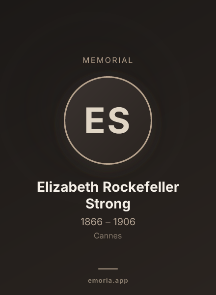 Memorial portrait of Elizabeth Rockefeller Strong