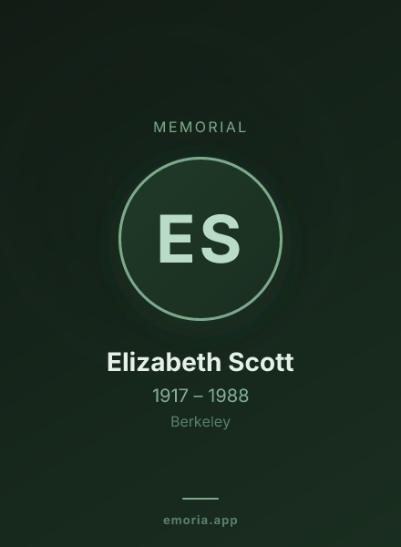 Memorial portrait of Elizabeth Scott
