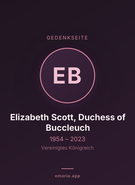 Gedenkportrait von Elizabeth Scott, Duchess of Buccleuch