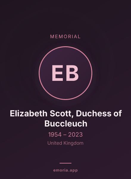 Memorial portrait of Elizabeth Scott, Duchess of Buccleuch