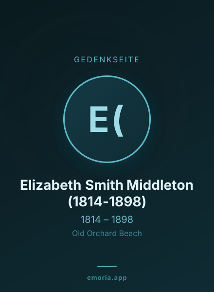 Gedenkportrait von Elizabeth Smith Middleton (1814-1898)
