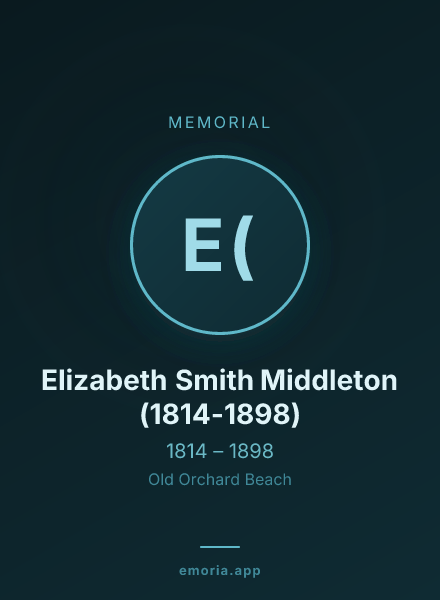 Memorial portrait of Elizabeth Smith Middleton (1814-1898)
