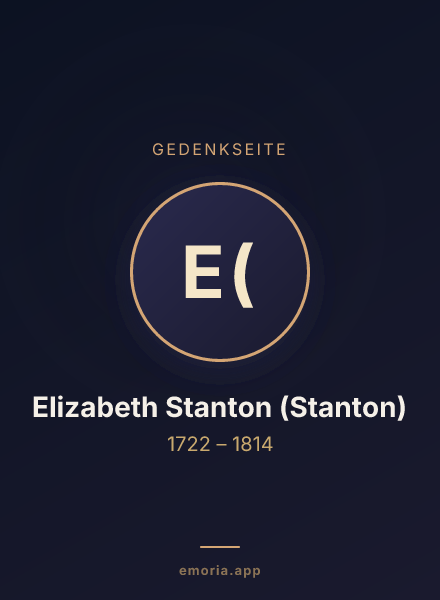 Gedenkportrait von Elizabeth Stanton (Stanton)