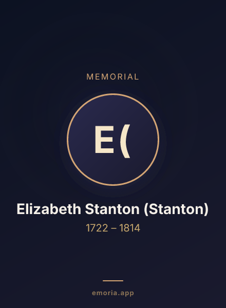 Memorial portrait of Elizabeth Stanton (Stanton)