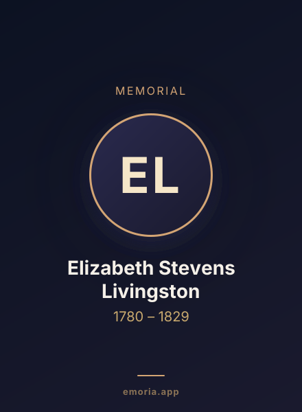 Memorial portrait of Elizabeth Stevens Livingston