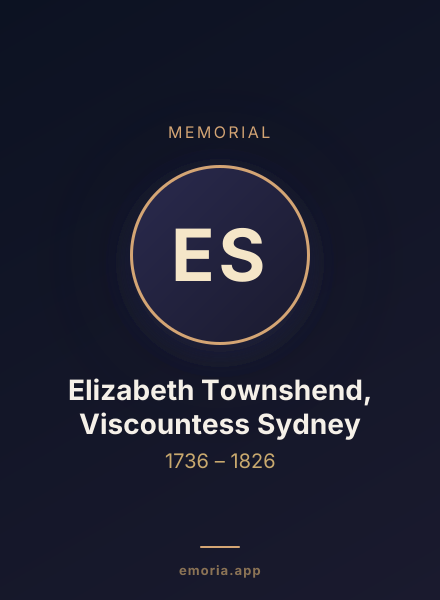 Memorial portrait of Elizabeth Townshend, Viscountess Sydney