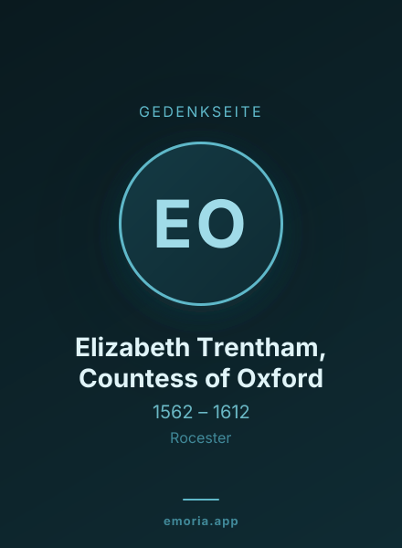 Gedenkportrait von Elizabeth Trentham, Countess of Oxford