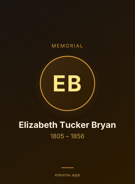 Memorial portrait of Elizabeth Tucker Bryan