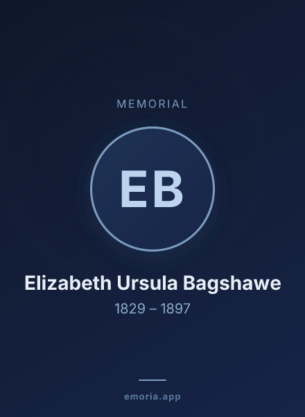 Memorial portrait of Elizabeth Ursula Bagshawe
