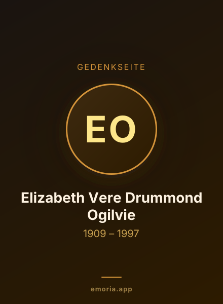 Gedenkportrait von Elizabeth Vere Drummond Ogilvie