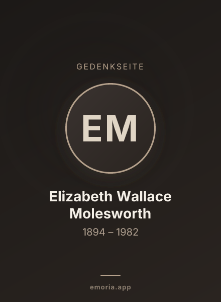 Gedenkportrait von Elizabeth Wallace Molesworth