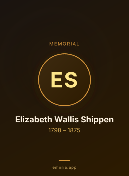 Memorial portrait of Elizabeth Wallis Shippen