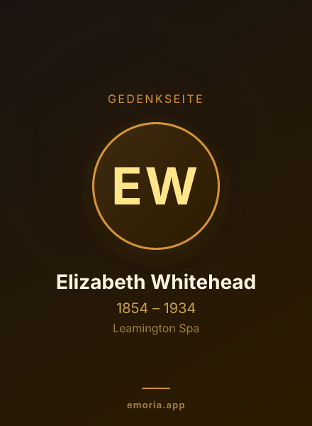 Gedenkportrait von Elizabeth Whitehead