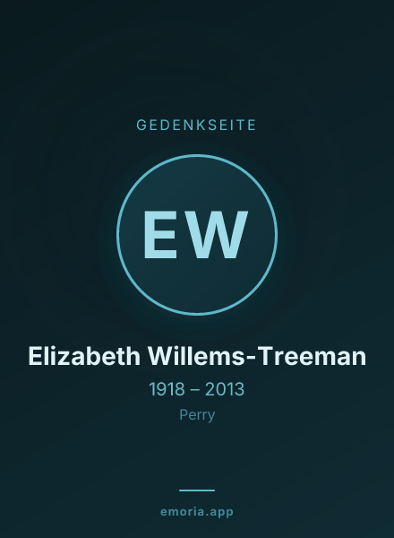 Gedenkportrait von Elizabeth Willems-Treeman