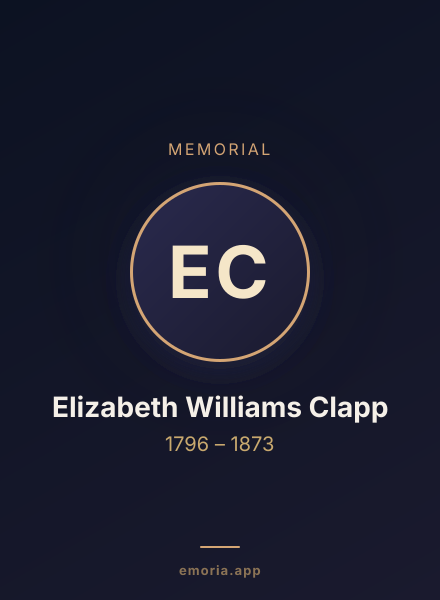 Memorial portrait of Elizabeth Williams Clapp