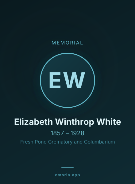 Memorial portrait of Elizabeth Winthrop White