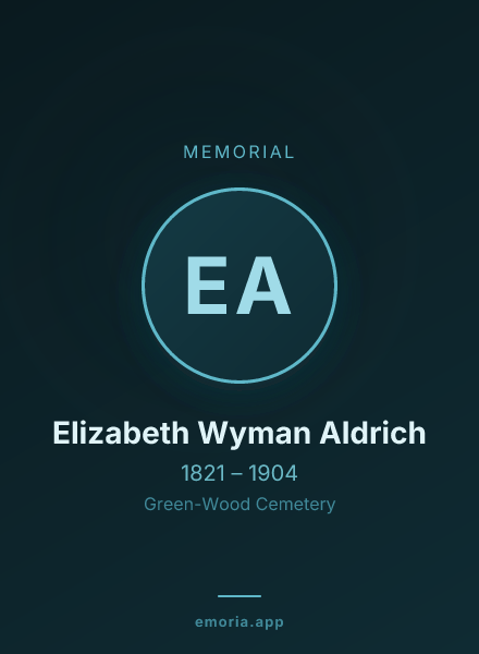 Memorial portrait of Elizabeth Wyman Aldrich