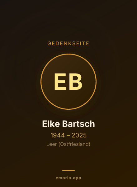 Gedenkportrait von Elke Bartsch