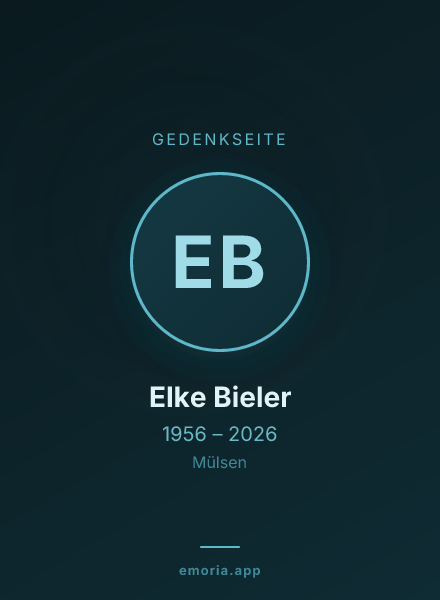 Gedenkportrait von Elke Bieler