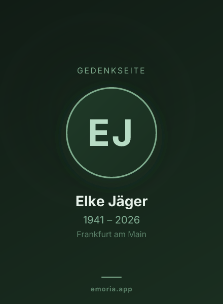 Gedenkportrait von Elke Jäger