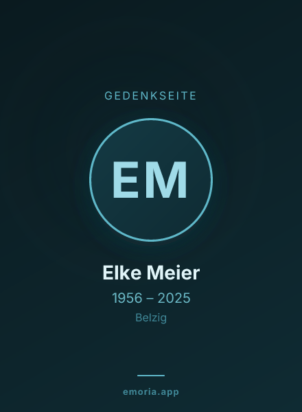 Gedenkportrait von Elke Meier