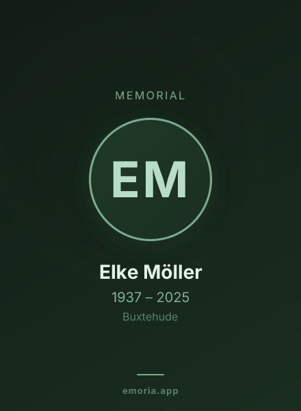 Memorial portrait of Elke Möller