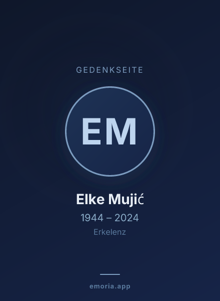 Gedenkportrait von Elke Mujić
