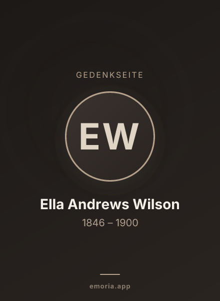 Gedenkportrait von Ella Andrews Wilson