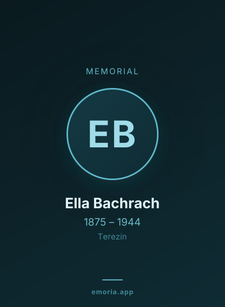 Memorial portrait of Ella Bachrach