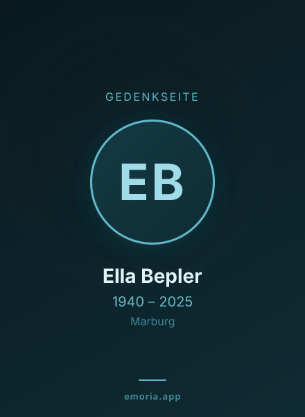 Gedenkportrait von Ella Bepler