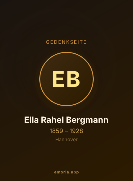 Gedenkportrait von Ella Rahel Bergmann