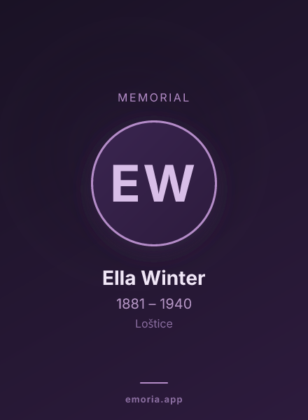 Memorial portrait of Ella Winter