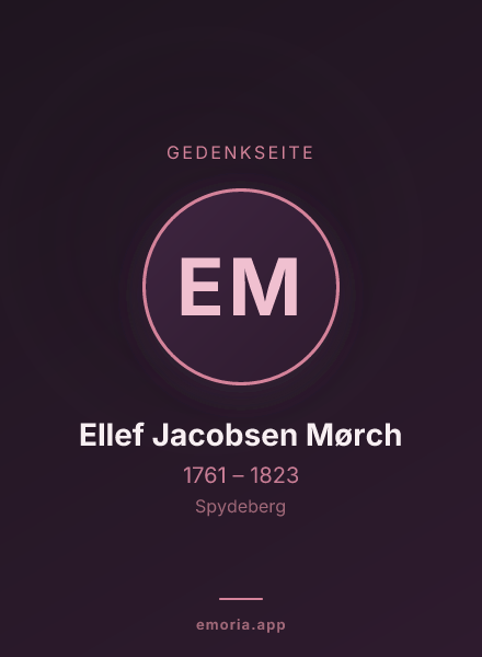 Gedenkportrait von Ellef Jacobsen Mørch