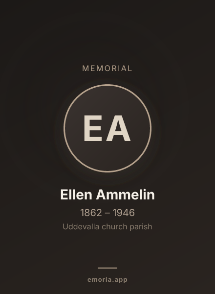 Memorial portrait of Ellen Ammelin