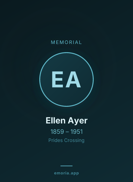 Memorial portrait of Ellen Ayer