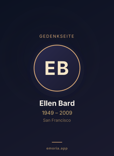 Gedenkportrait von Ellen Bard