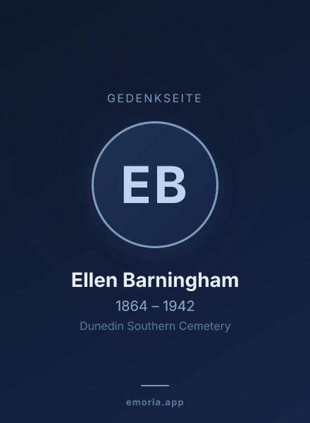 Gedenkportrait von Ellen Barningham