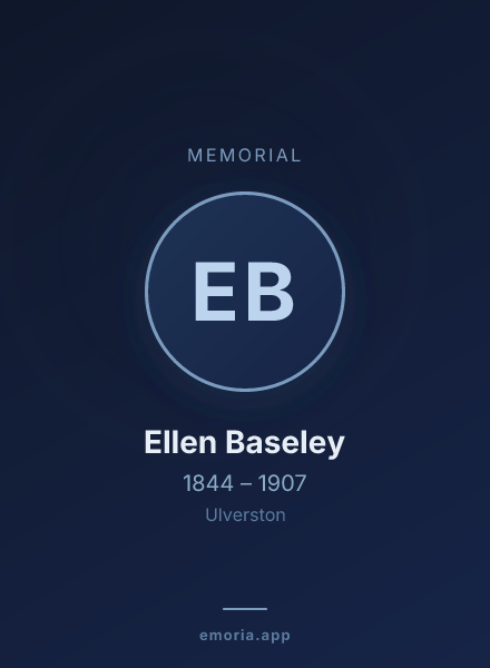 Memorial portrait of Ellen Baseley