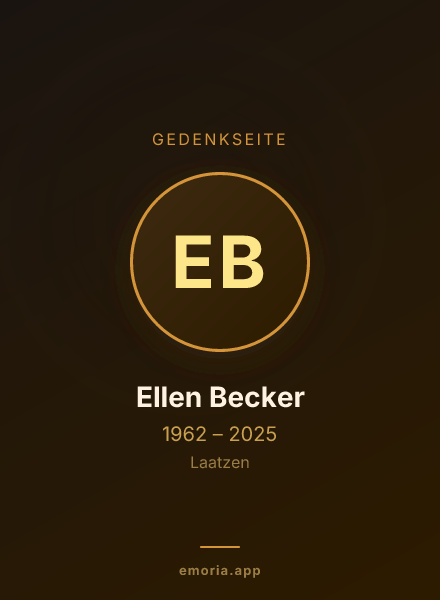 Gedenkportrait von Ellen Becker
