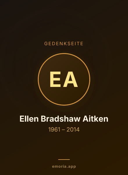 Gedenkportrait von Ellen Bradshaw Aitken
