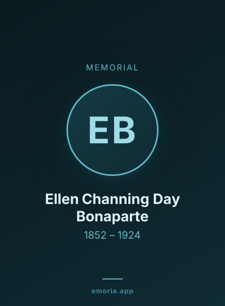 Memorial portrait of Ellen Channing Day Bonaparte