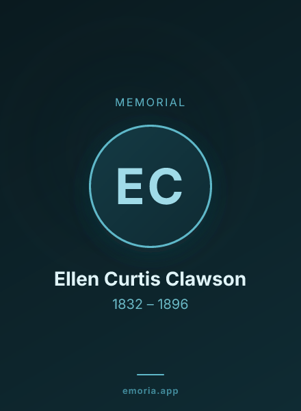 Memorial portrait of Ellen Curtis Clawson