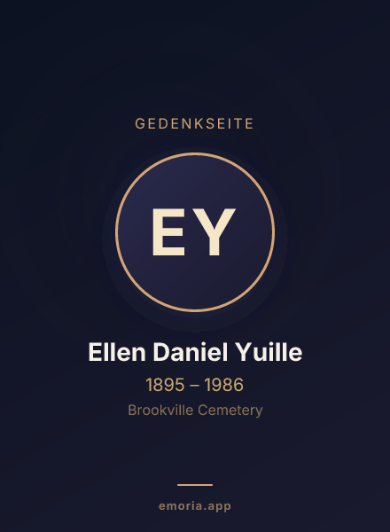 Gedenkportrait von Ellen Daniel Yuille