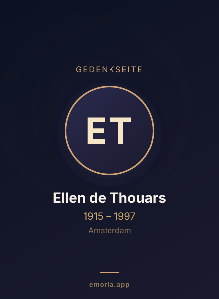 Gedenkportrait von Ellen de Thouars