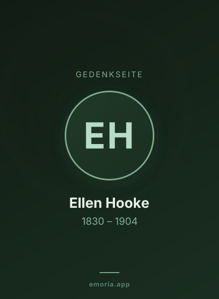 Gedenkportrait von Ellen Hooke