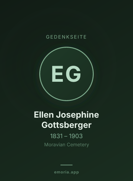Gedenkportrait von Ellen Josephine Gottsberger