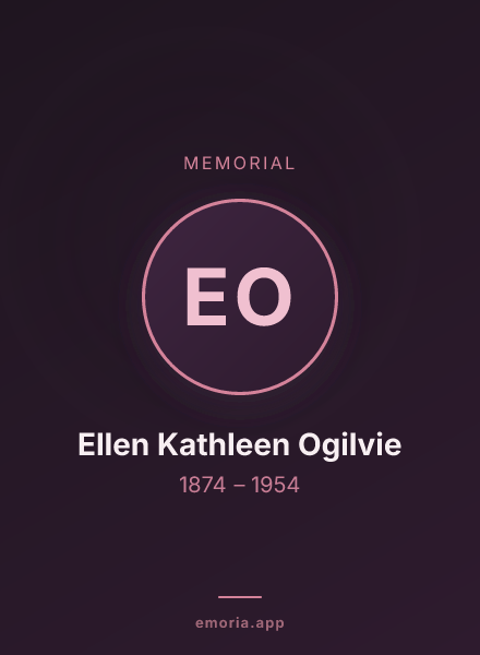 Memorial portrait of Ellen Kathleen Ogilvie